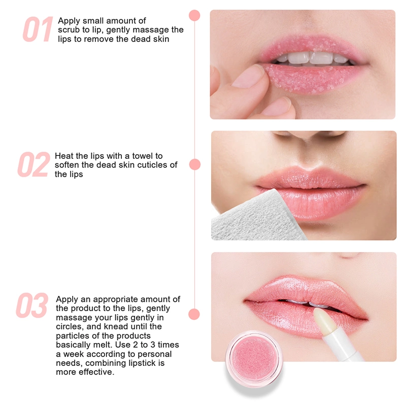Factory Customizable Strawberry Extract Moisturizing Lip Scrub Lightening Exfoliating Lip Care
