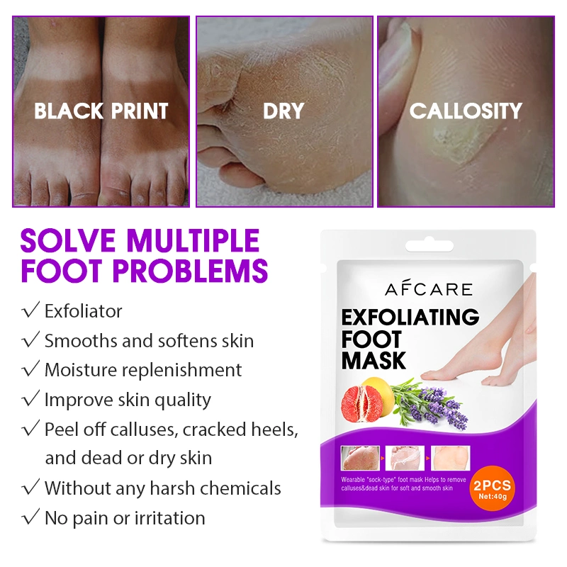 Beauty Feet Care SPA for Cracked Exfoliating Foot & Hands Cream with Shea Mask