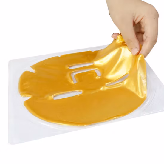 OEM hidratante de ajuste suave vendedor caliente de la máscara del labio del oro del colágeno 24K